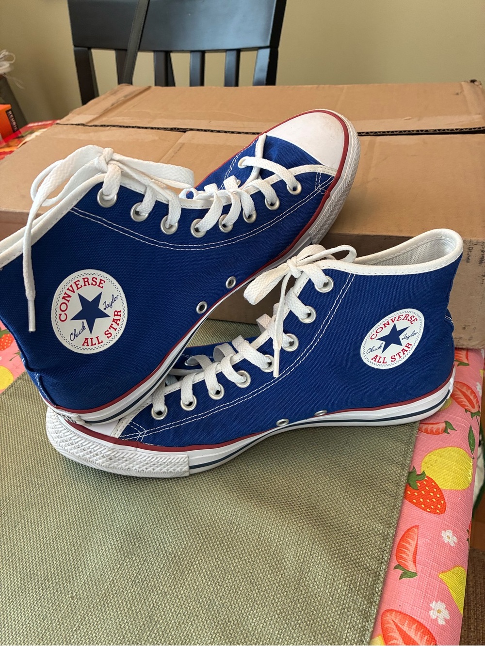 Converse men’s Classic Chuck Taylor All Star High Top Sneakers - Blue